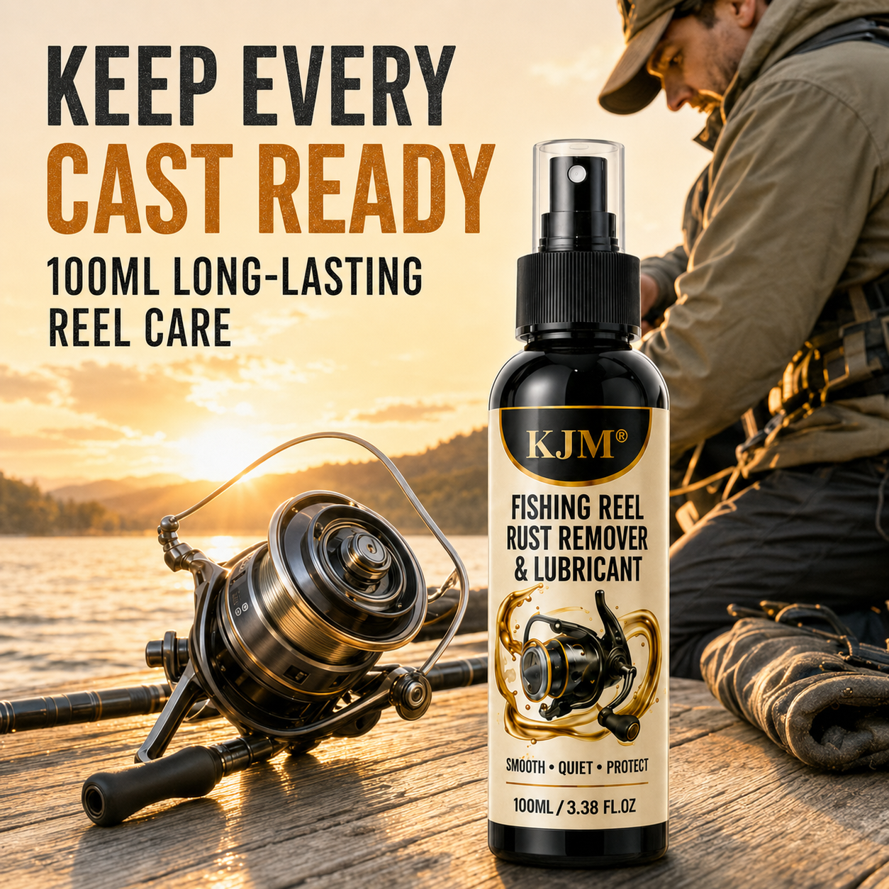 Reel Lubricant - Huile multi-usages KJM en spray 100