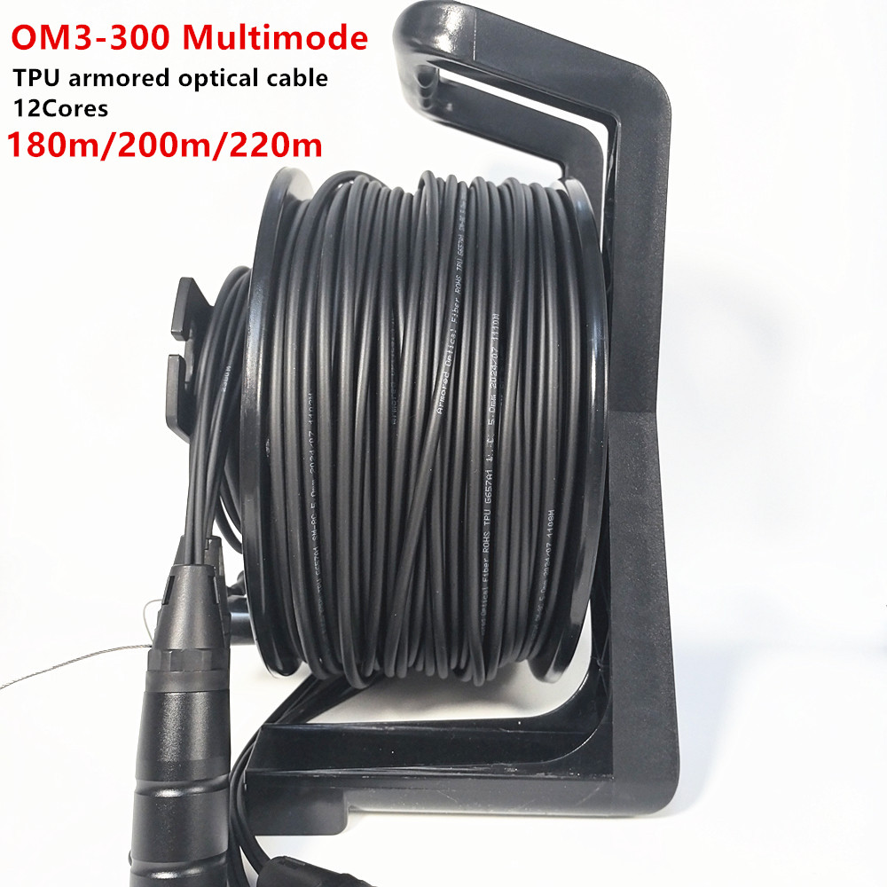 Reel Cover - OM3 Multimode, 12 cœurs, câble à