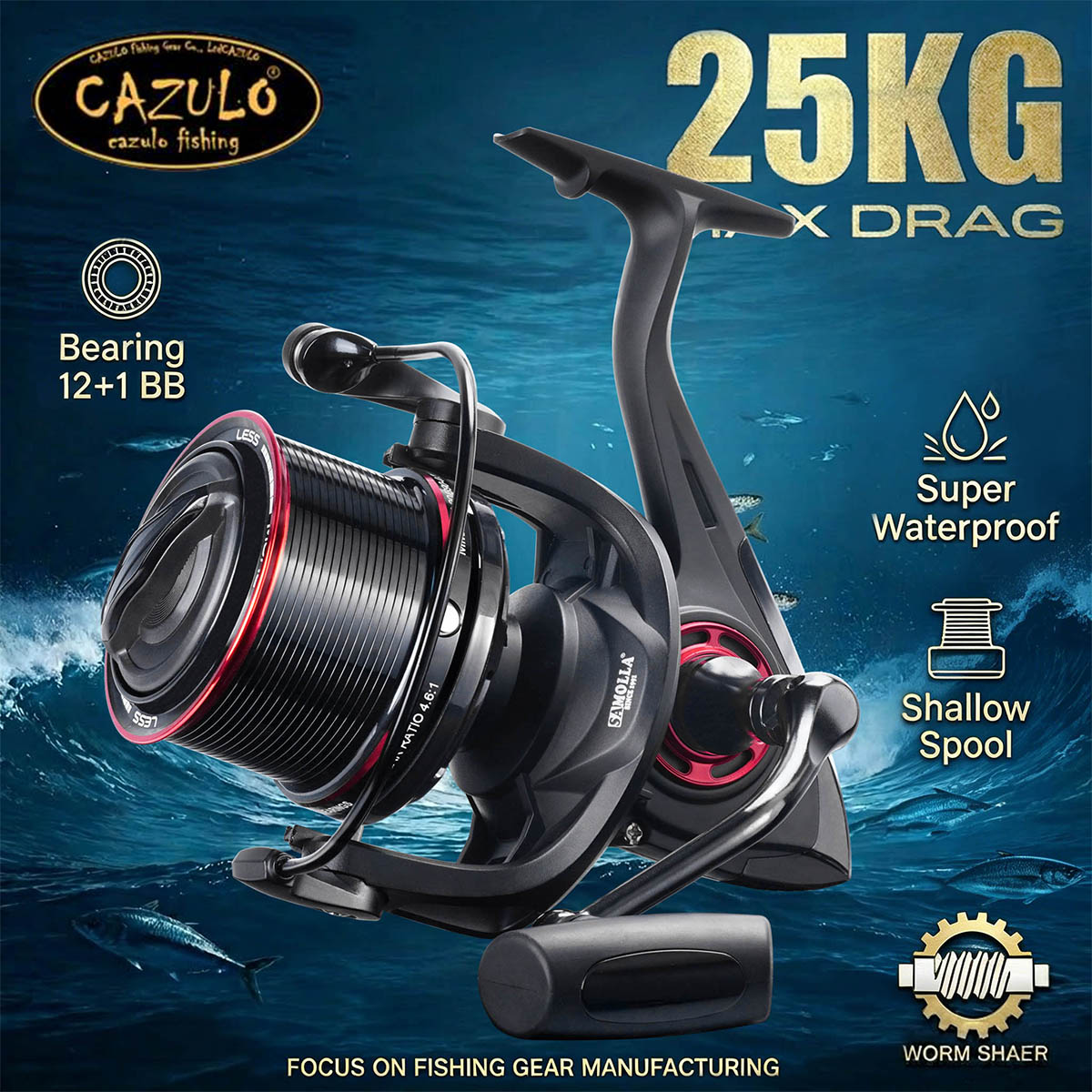 Surf Reel - Moulinet de pêche à lancer longue