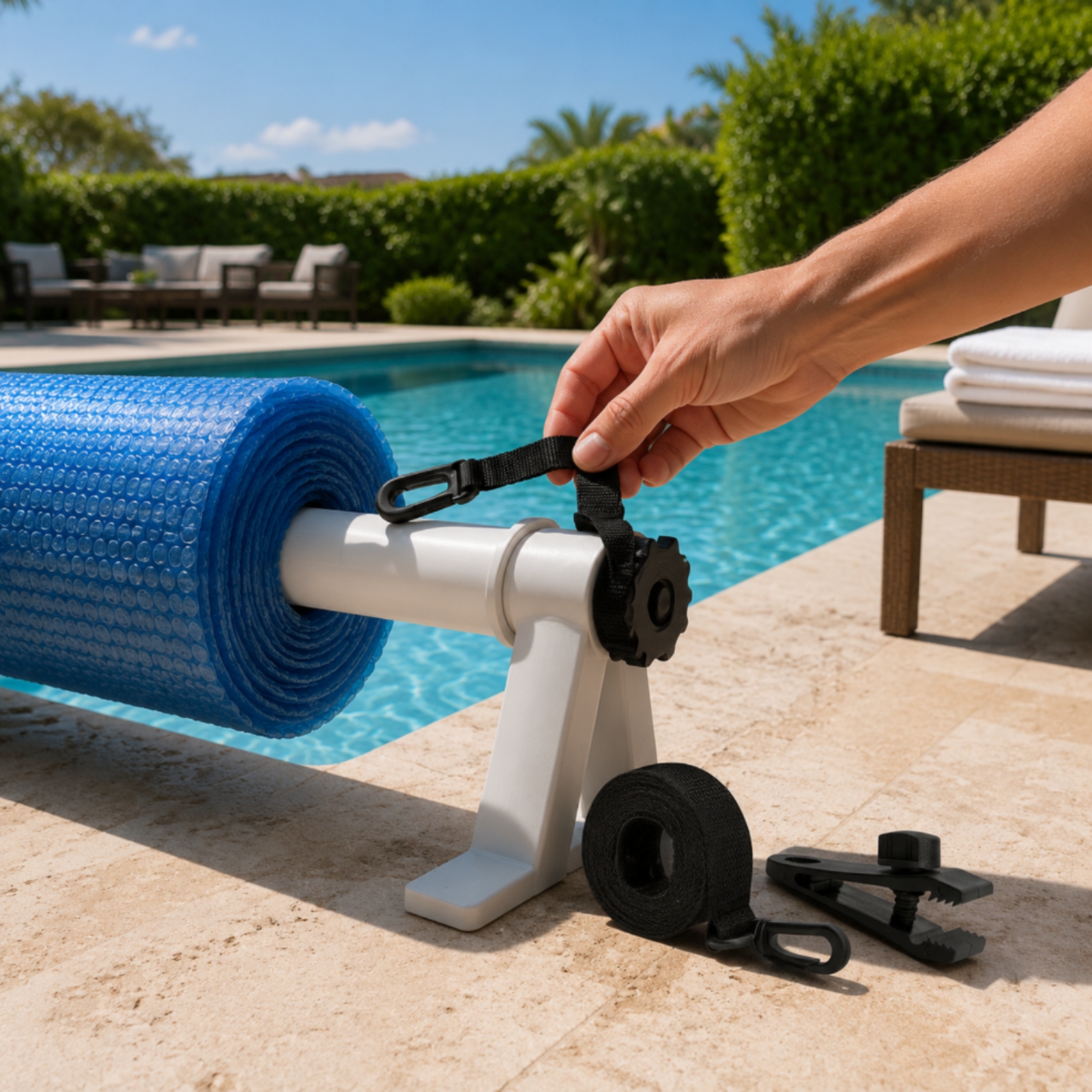 Reel Cover - Kit de 8 sangles pour couverture