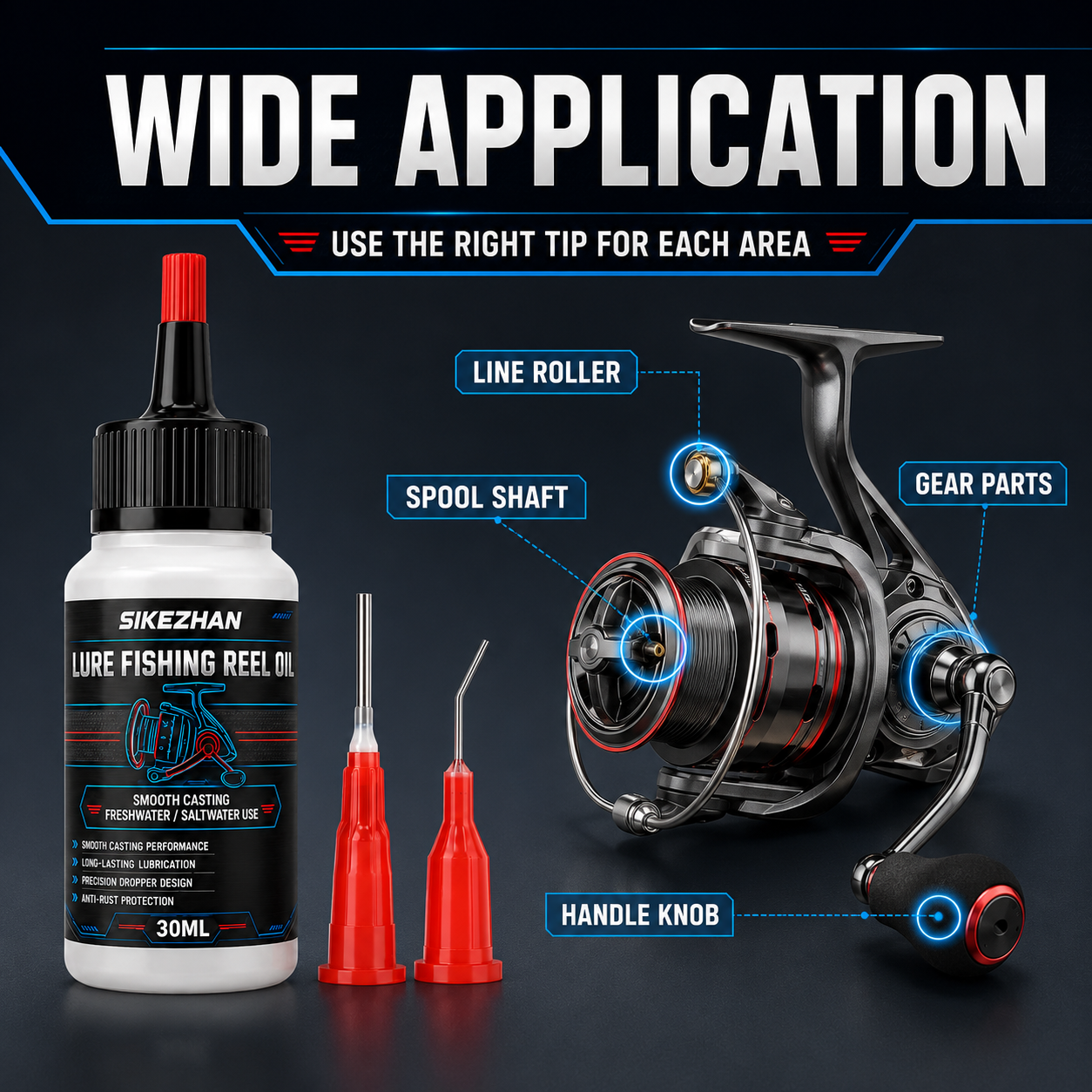 Reel Oil - Huile lubrifiante professionnelle pour moulinets de