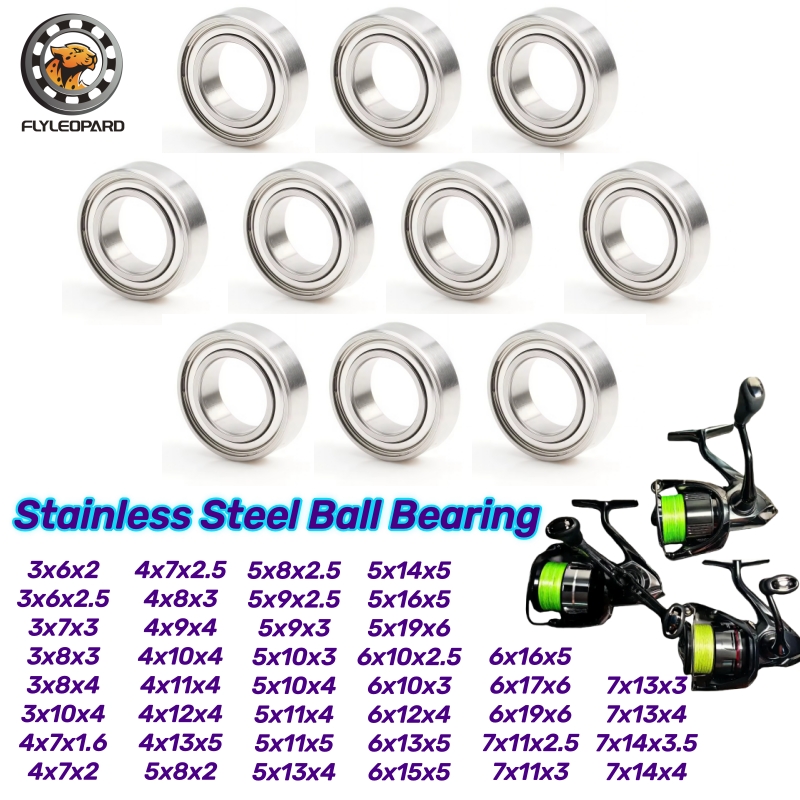 Conventional Reel - 10 roulements en acier inoxydable SMR85ZZ