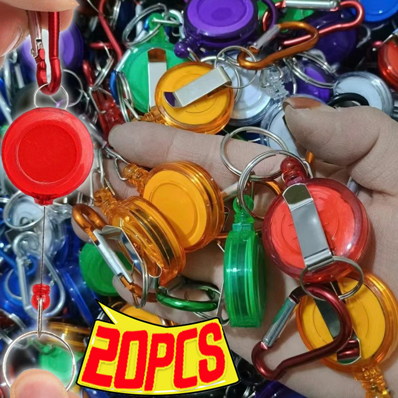 Conventional Reel - Porte-clés rétractable en acier, bobine de