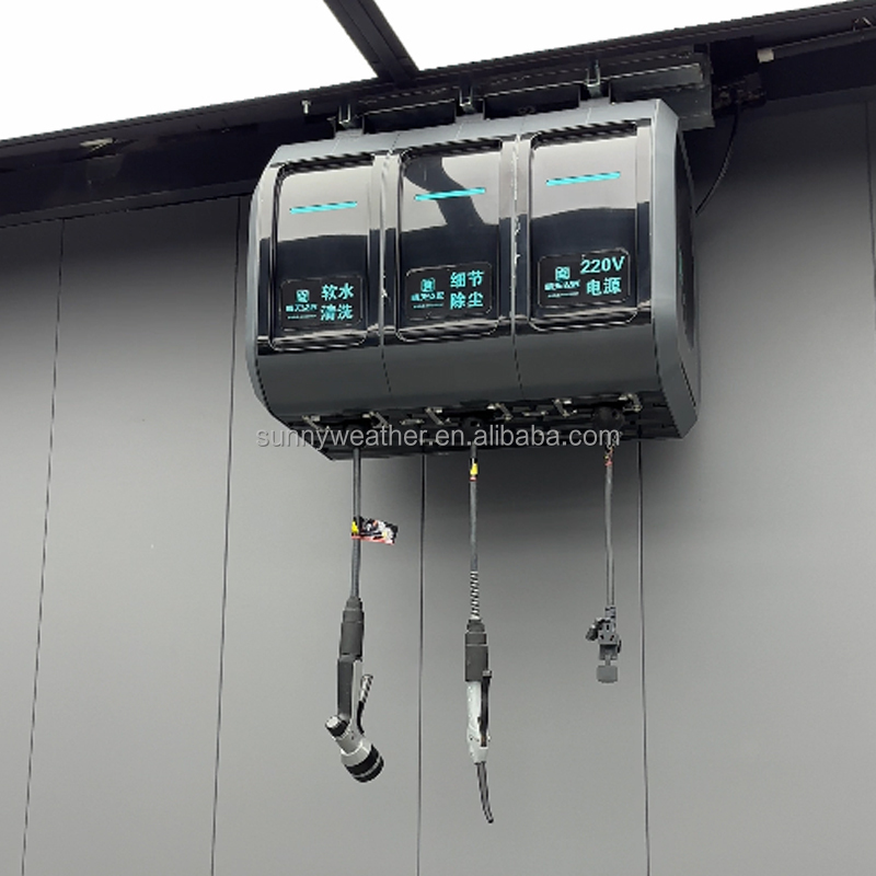 Electric Reel - Enrouleur de tuyau rétractable 3-en-1 air/eau/électricité