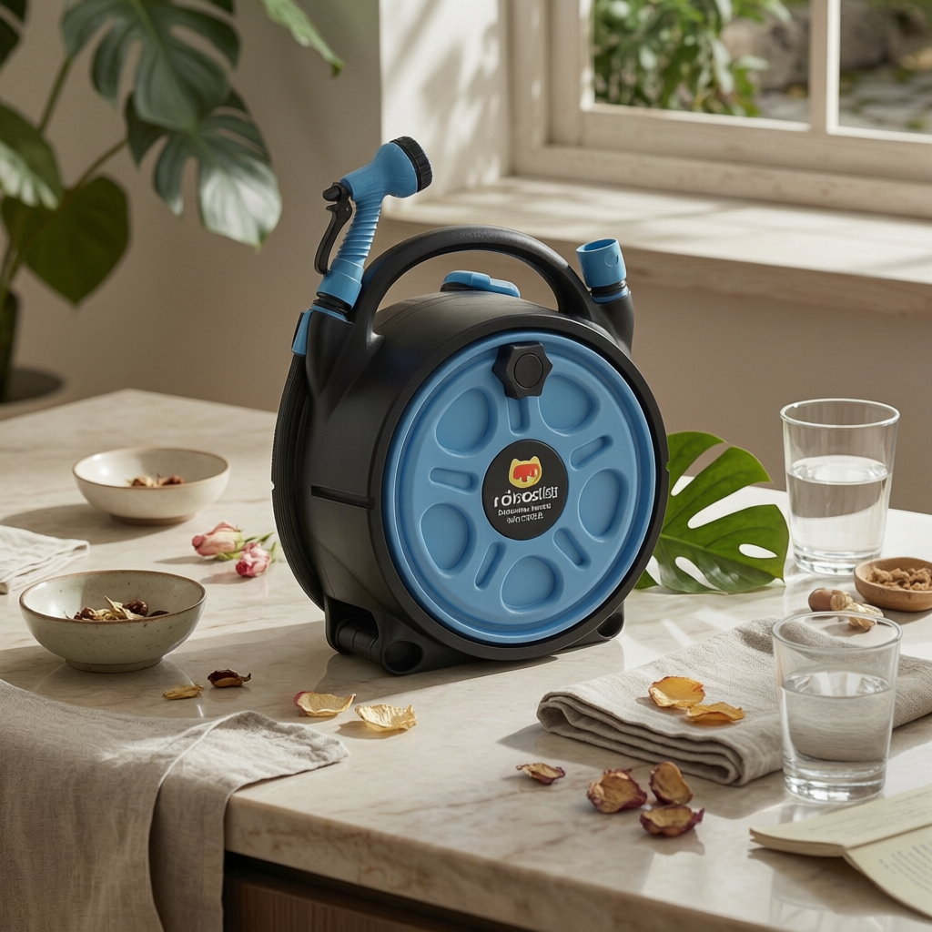 Reel Handle - Enrouleur de tuyau pulvérisateur portable pour