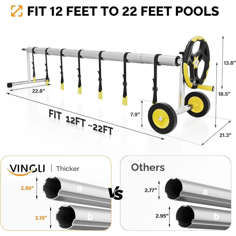 VINGLI 21FT Enrouleur de couve - Reel Cover avis et prix