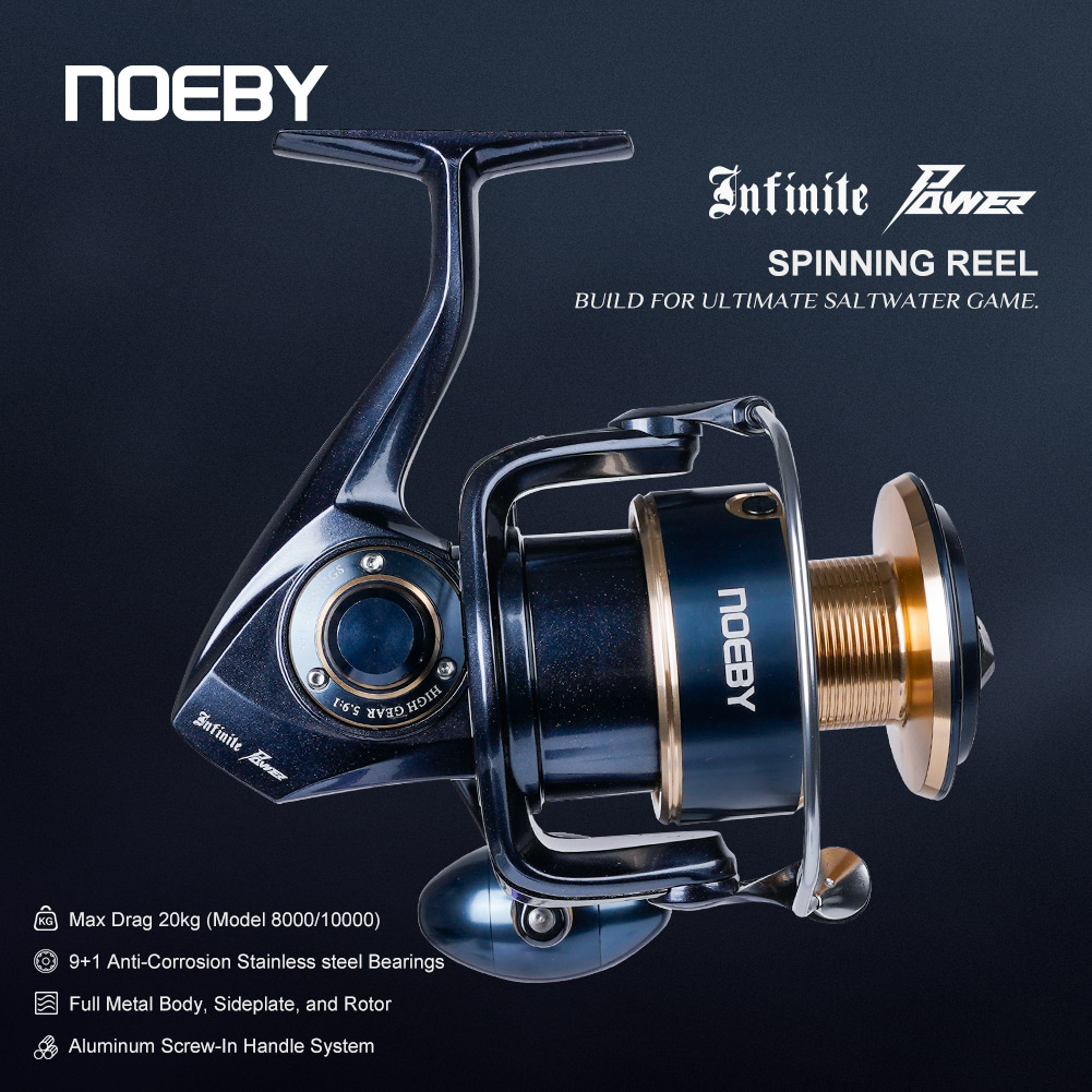 Moulinet de pêche spinning Noe - Surf Reel avis et prix