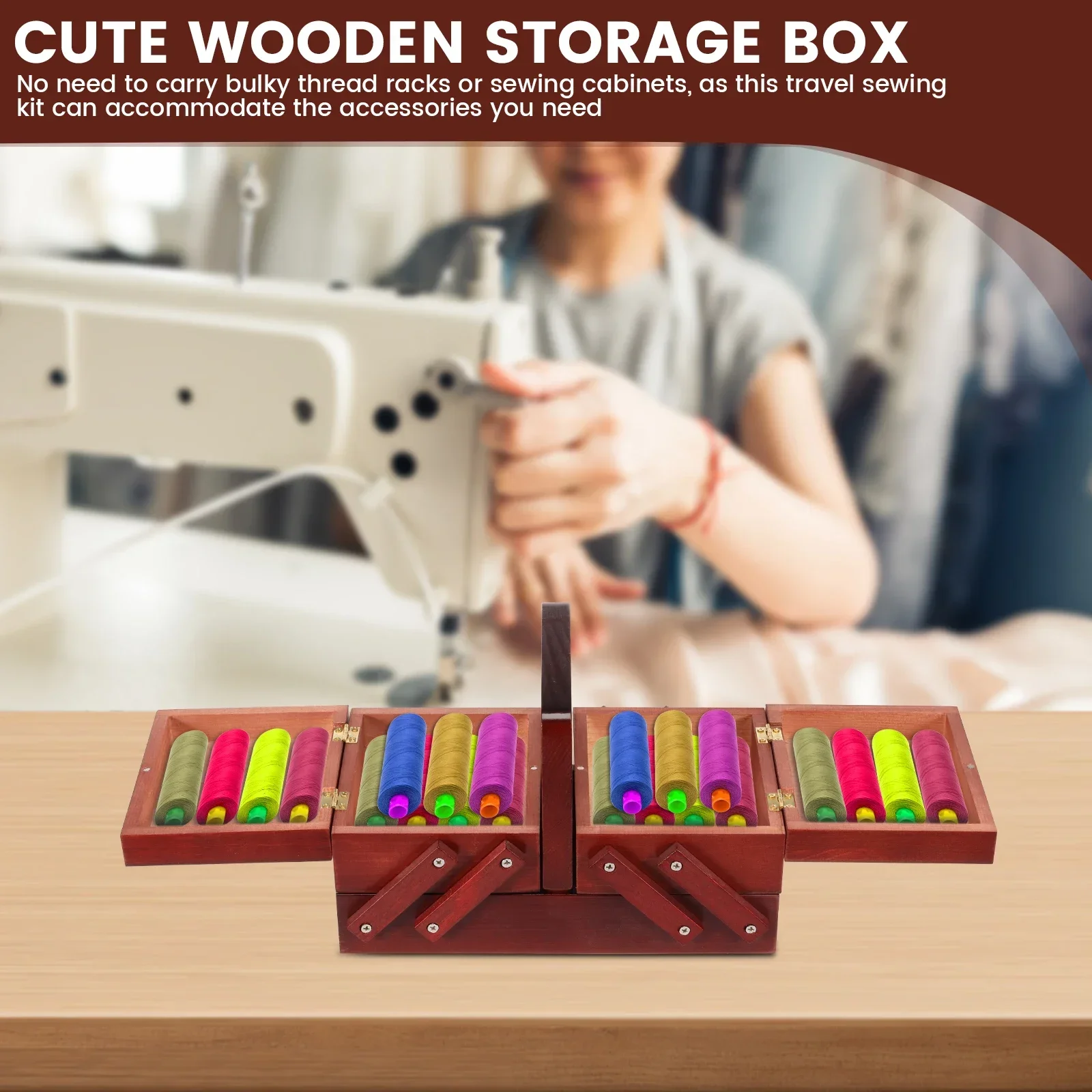 Boîte à fil à coudre extensibl - Reel Handle avis et prix