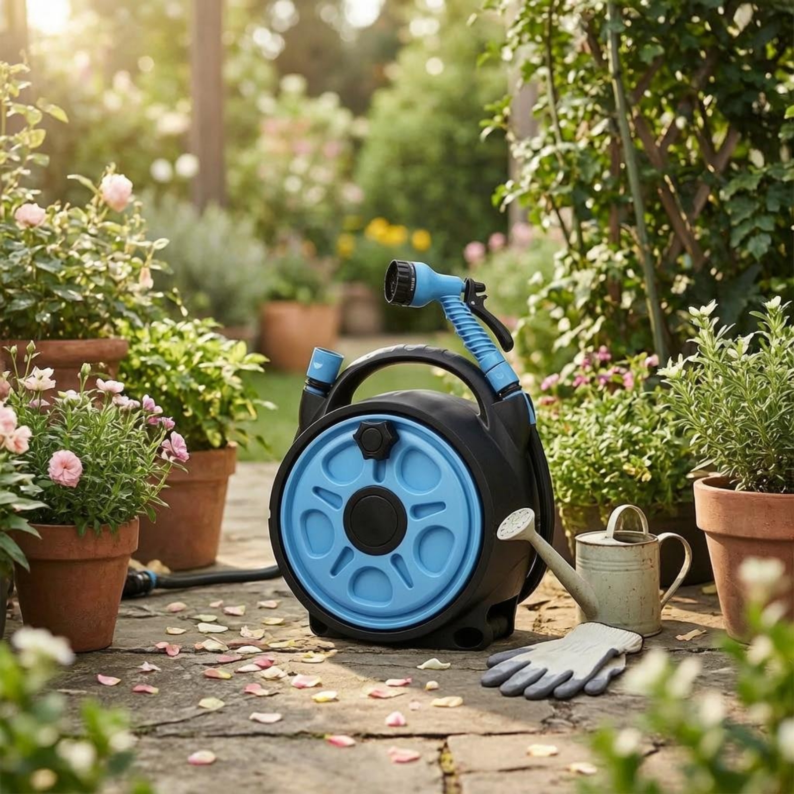 Enrouleur de tuyau pulvérisate - Reel Handle avis et prix